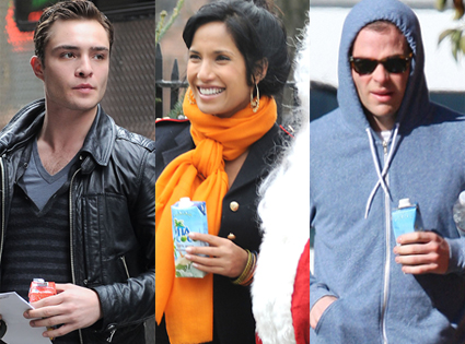 Ed Westwick, Chris Pine, Padma Lakshmi Ed Westwick, Chris Pine, Padma Lakshmi